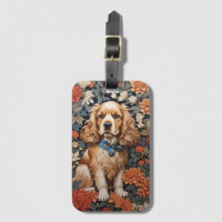Cocker Spaniel William Morris Inspirou Floral