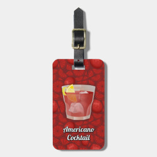 Etiqueta De Bagagem cocktail americano