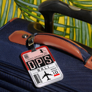 Etiqueta De Bagagem Código do Aeroporto DPS Bali Indonésia