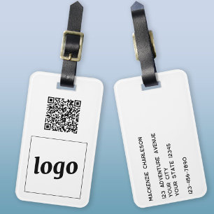 Etiqueta De Bagagem Código QR de logotipo Promocional comercial