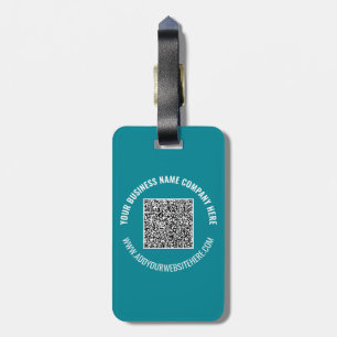 Etiqueta De Bagagem Código QR Digitalizar Texto Personalizado e Etique