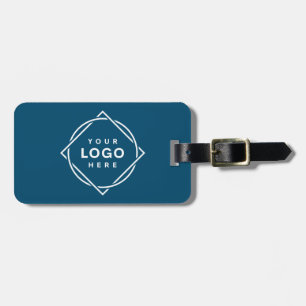 Etiqueta De Bagagem Código QR preto elegante e elegante