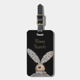 Etiqueta De Bagagem Coelhinho bonito e fofinho