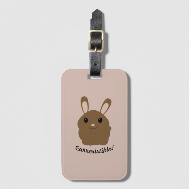 Etiqueta De Bagagem Coelhinho Terrível (Frente Vertical)