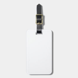 Etiqueta De Bagagem Coelho Tribal Negro e Branco