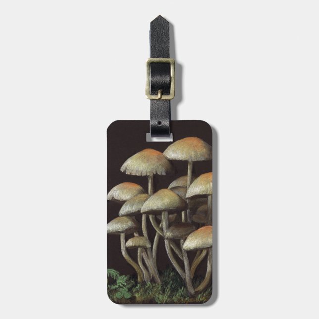 Etiqueta De Bagagem Cogumelos (Frente Vertical)