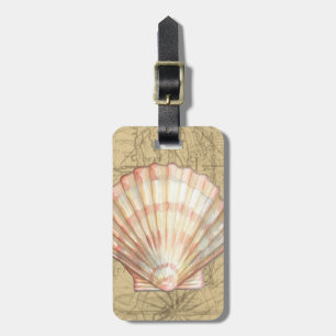 Etiqueta De Bagagem Colagem de Mapa Costeiro