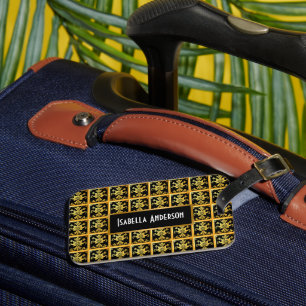 Etiqueta De Bagagem Coleção Floral Elegante de Trendy de Luxury