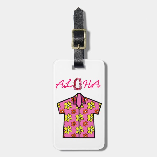 ETIQUETA DE BAGAGEM COLEÇÃO HAWAII ALOHA (Frente Vertical)