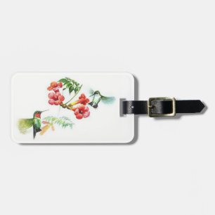 Etiqueta De Bagagem Colibris Throated do rubi