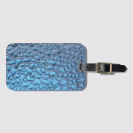 Etiqueta De Bagagem Colírio suave em vidro azul