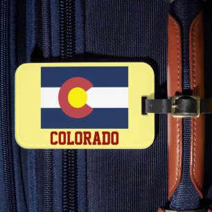 Etiqueta De Bagagem COLORADO: Bandeira do Estado do Colorado