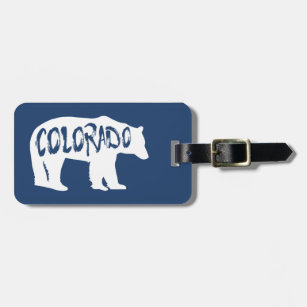 Etiqueta De Bagagem Colorado Bear