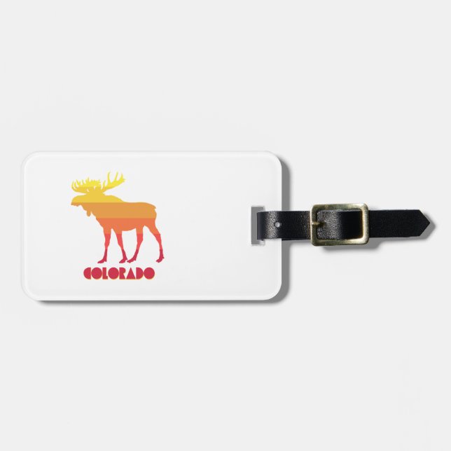 Etiqueta De Bagagem Colorado Moose (Frente Horizontal)