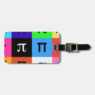Etiqueta De Bagagem colorblock feliz pi dia