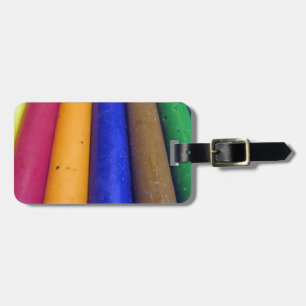 Etiqueta De Bagagem Colorida Crayons