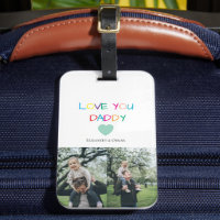 Colorida "Love You Pai" - Presente Divertido e Cor