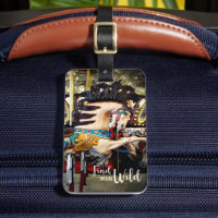 Colorida Vintage Carousel Horse Wild Quote Na moda