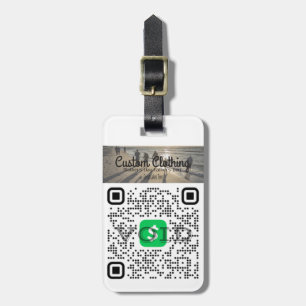 Etiqueta de bagagem com código QR personalizado do