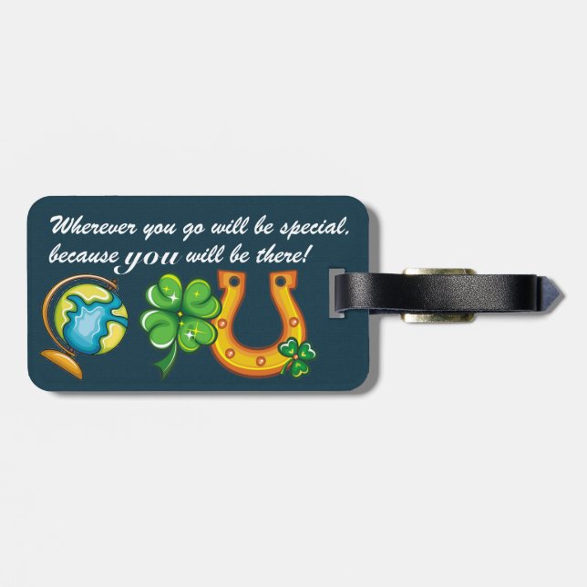 Etiqueta de Bagagem com Cotação - Consulte Traseir (Traseira Horizontal)