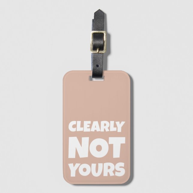 Etiqueta de Bagagem com Na moda Neutro (Frente Vertical)