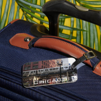 Etiqueta De Bagagem Comboio em loop em Chicago