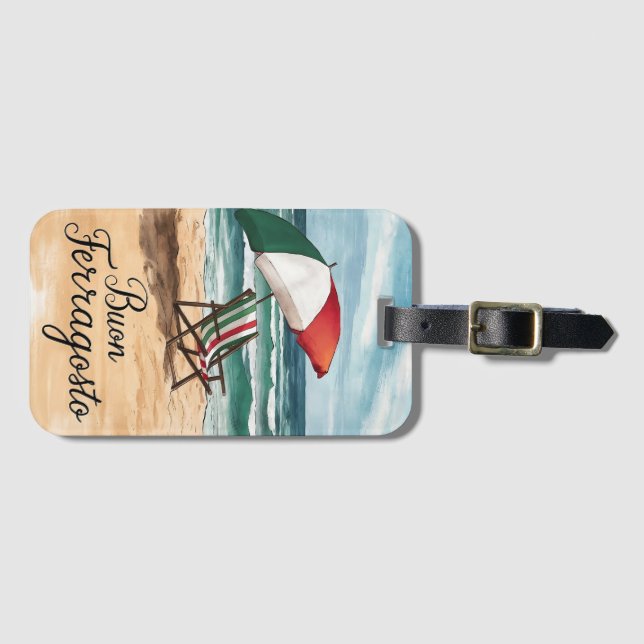 Etiqueta De Bagagem Comemoração de Buon Ferraguitalian (Frente Horizontal)