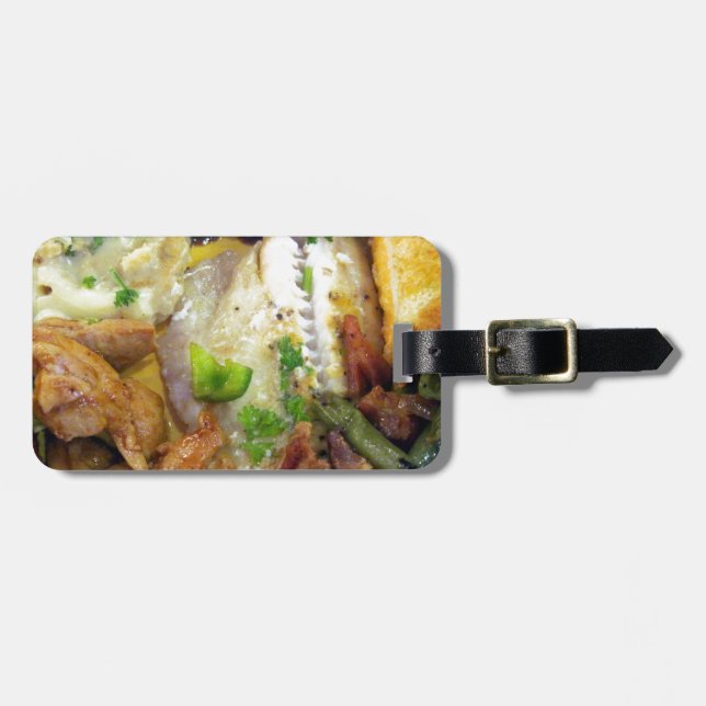 Etiqueta De Bagagem Comida para reflexão (Frente Horizontal)