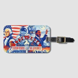 Etiqueta De Bagagem Commemorative 1776-2026 USA Semiquincentennial 