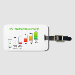 Etiqueta De Bagagem Como os Scrapbookers Recharge