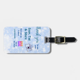 Etiqueta De Bagagem Compartilhamento de marca Snap mídia social q r có