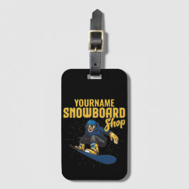 Etiqueta De Bagagem Compro de Snowboard Personalizado da Borda de Neve