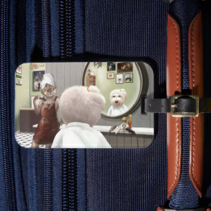 Etiqueta De Bagagem Compro Whimsical Pet Barber