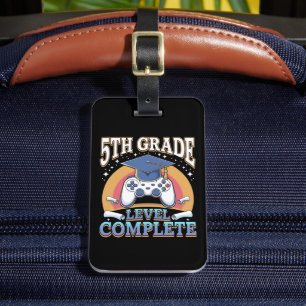 Etiqueta De Bagagem Concluído no Nível da 5ª Série Graduação Jogos Gam