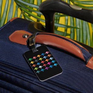 Etiqueta De Bagagem Conjunto de Setas Brilhantes Define Ponteiros Dire