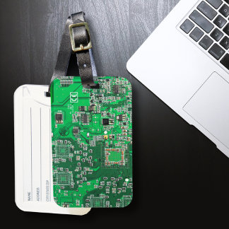 Etiqueta De Bagagem Conselho do Circuito do Conjunto PCB Verde do Circ