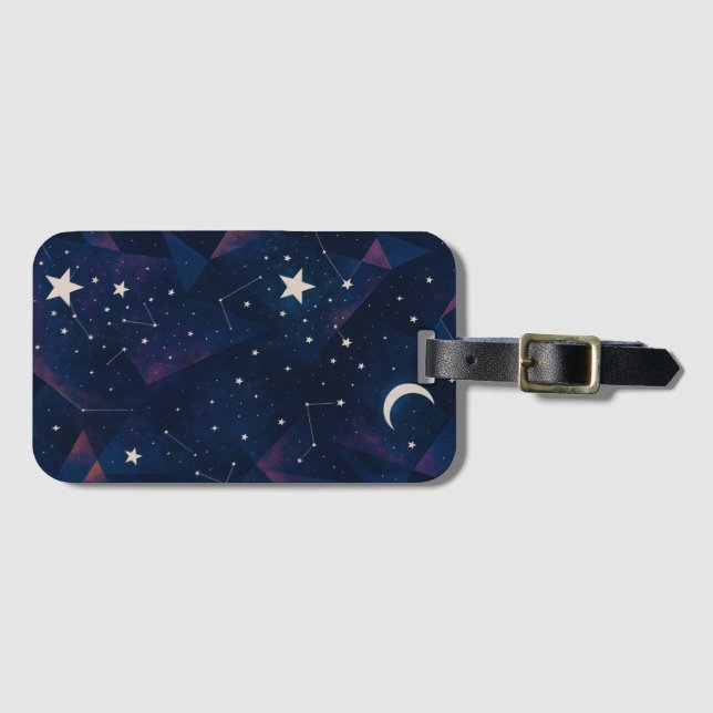 Etiqueta De Bagagem Constelação de Starry Sky - Padrão noturno celesti (Frente Horizontal)