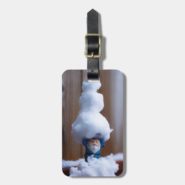 Etiqueta De Bagagem Construiu um Snowman V (Frente Vertical)