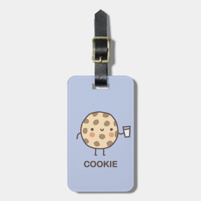 Etiqueta De Bagagem Cookie (Frente Vertical)