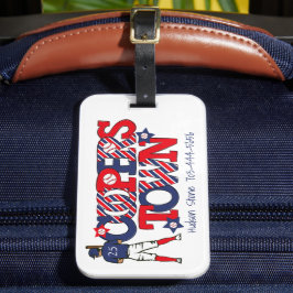 Etiqueta De Bagagem Cooperstown Beisebol / Jogador Personalizado Patri