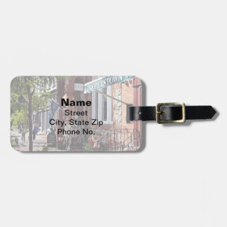 Etiqueta De Bagagem Cooperstown NY - Main Street Perto de Hoffman Lane