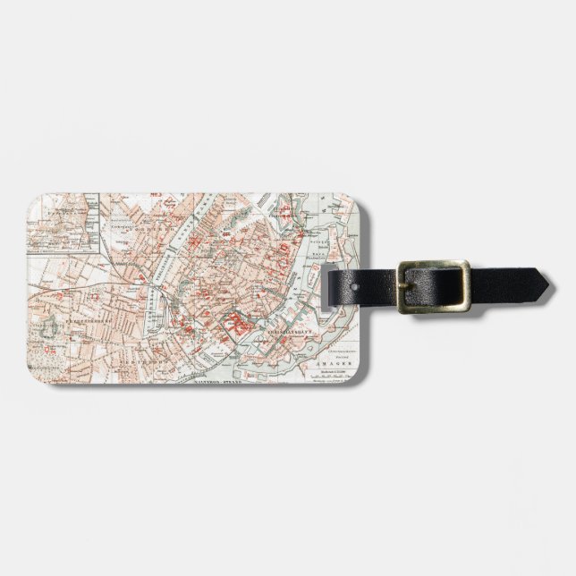 Etiqueta De Bagagem Copenhaga (Frente Horizontal)