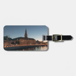 Etiqueta De Bagagem Copenhaga Dinamarca