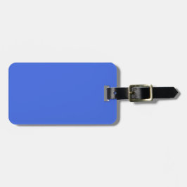 Etiqueta De Bagagem Cor Real Azul Sólido | Clássico | Elegante