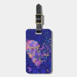 Etiqueta De Bagagem Coração da Borboleta - Amor