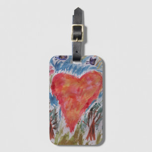 Etiqueta De Bagagem Coração do Planeta