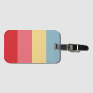 Etiqueta De Bagagem Cores de doces com distribuição vertical