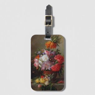 Etiqueta De Bagagem Cornelis Johannes van Hulsteijn Vase com Flores