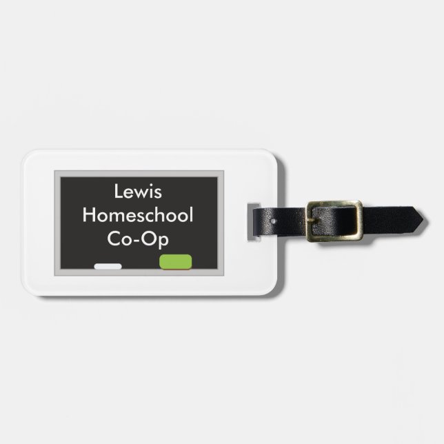 Etiqueta De Bagagem Corpo de Escolas Secundárias (Frente Horizontal)