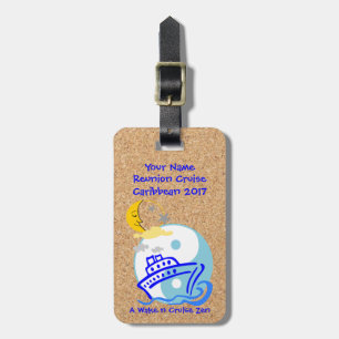 Etiqueta De Bagagem Correia do Tag w/Leather da bagagem do cruzeiro